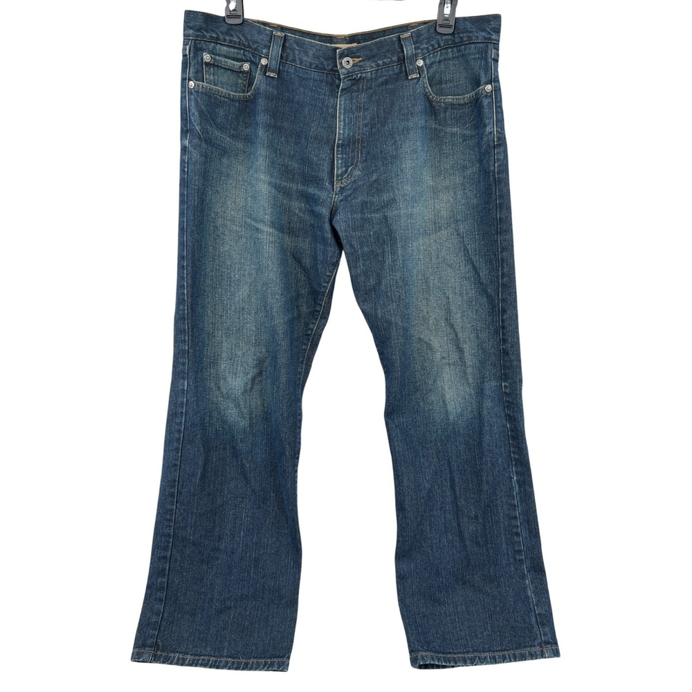 LL Bean Standard Fit Jeans Mens 38x30 Blue Denim Cotton Outdoorsy Classic